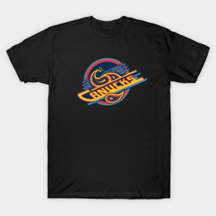 Retro canucks t shirt discount